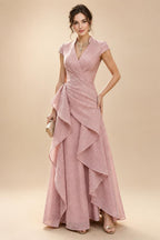 Sheath/Column Scoop Neck Velvet Floor-Length Mother of the Bride & Groom Dresses with Rhinestones (SHI22501640)