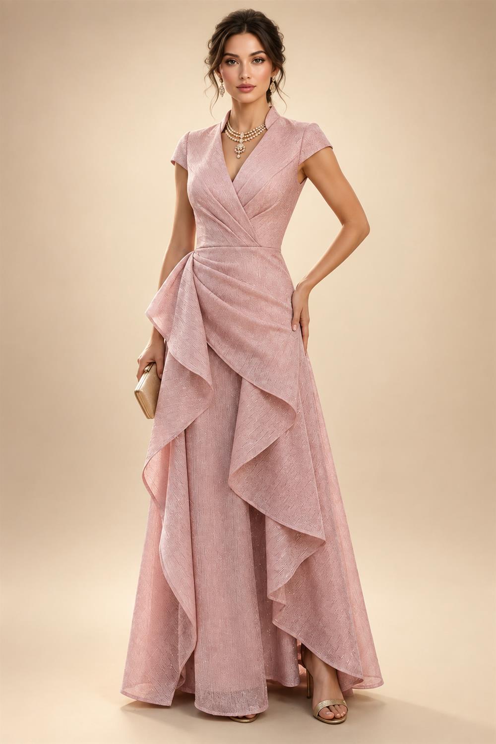 Sheath Silk Off Shoulder Ruched Maxi Mother of the Bride & Groom Dresses (SHI22500808)