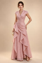 Sheath/Column Scoop Neck Satin Tea-Length Mother of the Bride & Groom Dresses with Ruched Waist (SHI22501621)