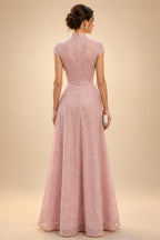 Jacquard Sheath/Column V-Neck Floor-Length Mother of the Bride & Groom Dresses with Ruffles & Ruched Waist (SHI22501060)