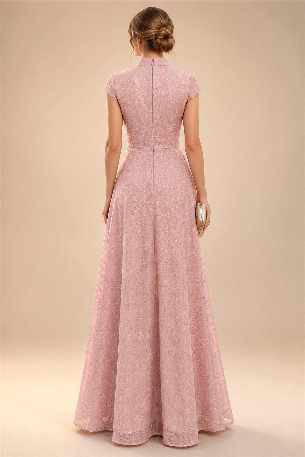 A-Line/Princess Off Shoulder Chiffon Floor-Length Mother of the Bride & Groom Dresses with Ruched Waist & Slit (SHI22501619)