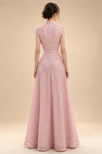 Sleeveless Lace Appliques Mother of the Bride Dresses with 3D Flower (SHI22500545)