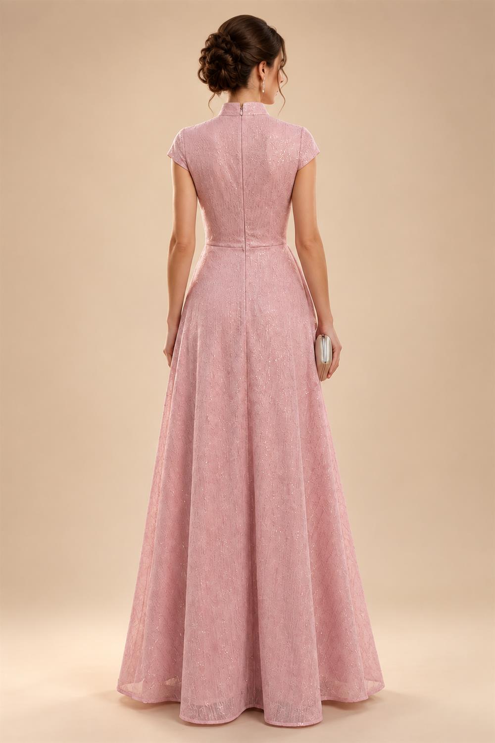 Sheath/Column Strapless Stretch Jersey Maxi Mother of the Bride & Groom Dresses with 3D Flowers & Slit (SHI22501694)