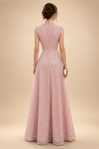 Chiffon A-Line/Princess Scoop Neck Floor-Length Mother of the Bride & Groom Dresses with Floral Embroidery (SHI22501221)