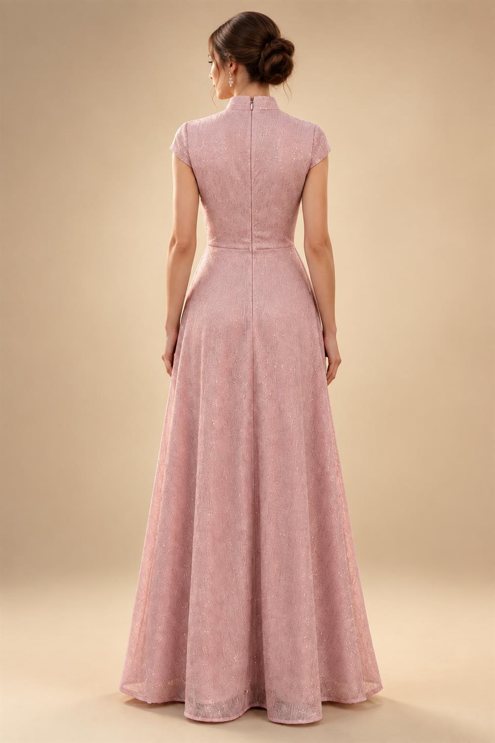 A-Line/Princess Scoop Neck Chiffon Maxi Mother of the Bride & Groom Dresses with Ruffles (SHI22501599)