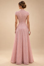 Sheath/Column Off Shoulder Chiffon Floor-Length Mother of the Bride & Groom Dresses with Lace Appliques (SHI22501551)