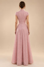 Sheath/Column Off Shoulder Chiffon Floor-Length Mother of the Bride & Groom Dresses with Lace Appliques (SHI22501551)