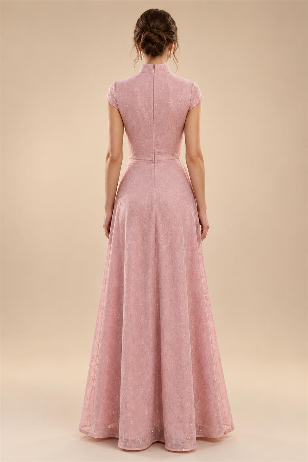 Sheath/Column Off Shoulder Chiffon Floor-Length Mother of the Bride & Groom Dresses with Lace Appliques (SHI22501551)