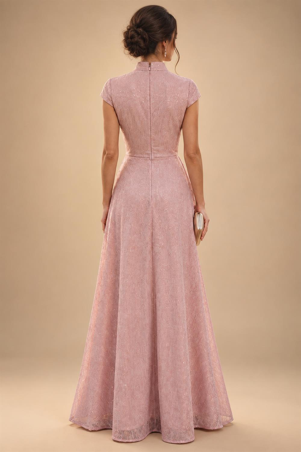 Lightweight Sheath Tea-Length Chiffon Mother of the Bride & Groom Dresses with Cowl Neck & Ruched Waist (SHI22500689)