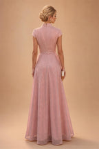 Sheath Satin Jacquard Off Shoulder Floor-Length Mother of the Bride & Groom Dresses (SHI22500823)