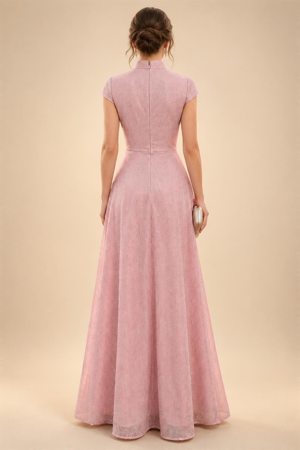 Sheath/Column Scoop Neck Velvet Floor-Length Mother of the Bride & Groom Dresses with Rhinestones (SHI22501640)