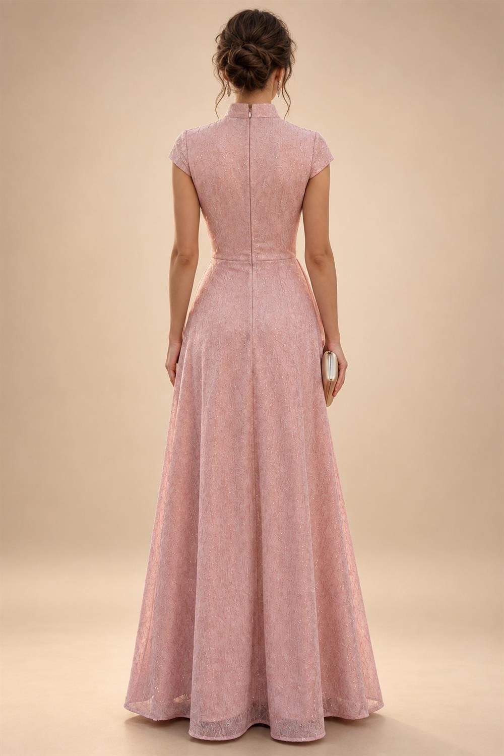 A-Line/Princess One Shoulder Floral Embroidery Floor-Length Mother of the Bride & Groom Dresses for Women (SHI22501656)