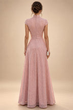 A-Line/Princess One Shoulder Floral Embroidery Floor-Length Mother of the Bride & Groom Dresses for Women (SHI22501656)