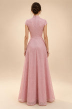 A-Line/Princess Scoop Neck Chiffon Floor-Length Mother of the Bride & Groom Dresses for Women (SHI22501635)