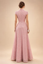 A-Line/Princess V-Neck Satin Tea-Length Mother of the Bride Dresses with Flower (SHI22500080)