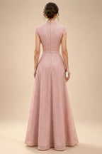 A-Line/Princess Strapless Jacquard Mini Homecoming Dresses with Bow & Pearls (SHI22370552)