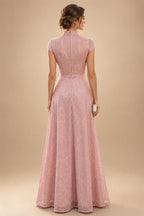 Floral Print A-Line/Princess V-Neck Tea-Length Mother of the Bride & Groom Dresses with Ruched Waist & Pockets (SHI22501150)