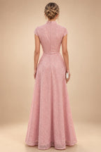 Chiffon A-Line/Princess Scoop Neck Short Mother of the Bride & Groom Dresses Tiered (SHI22500912)