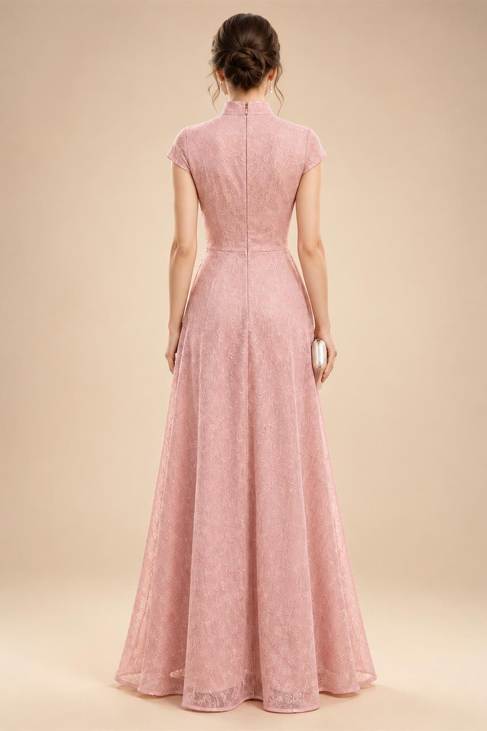 Sequin Floral Sheath/Column V-Neck Floor-Length Mother of the Bride & Groom Dresses with Ruched Waist (SHI22501219)