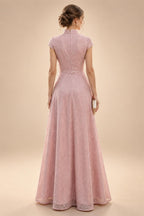 A-Line/Princess V-Neck Chiffon Floor-Length Mother of the Bride & Groom Dresses with Pleats (SHI22501646)
