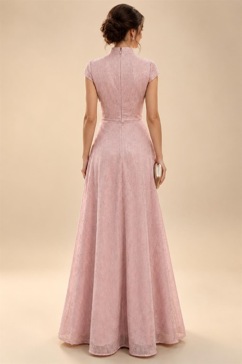 A-Line Floral Sequin Lace Floor-Length Mother of the Bride & Groom Dresses with Ruched Satin Bodice (SHI22500639)