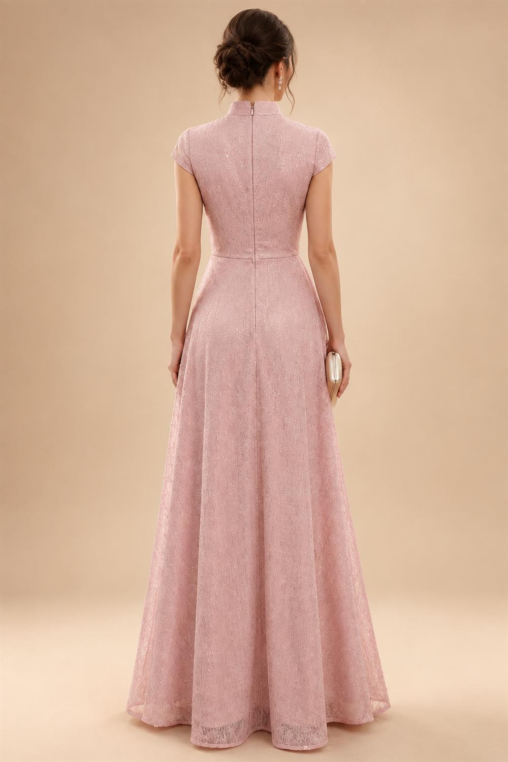 Sheath Floral Jacquard Off Shoulder Mother of the Bride & Groom Dresses with Flower (SHI22500777)
