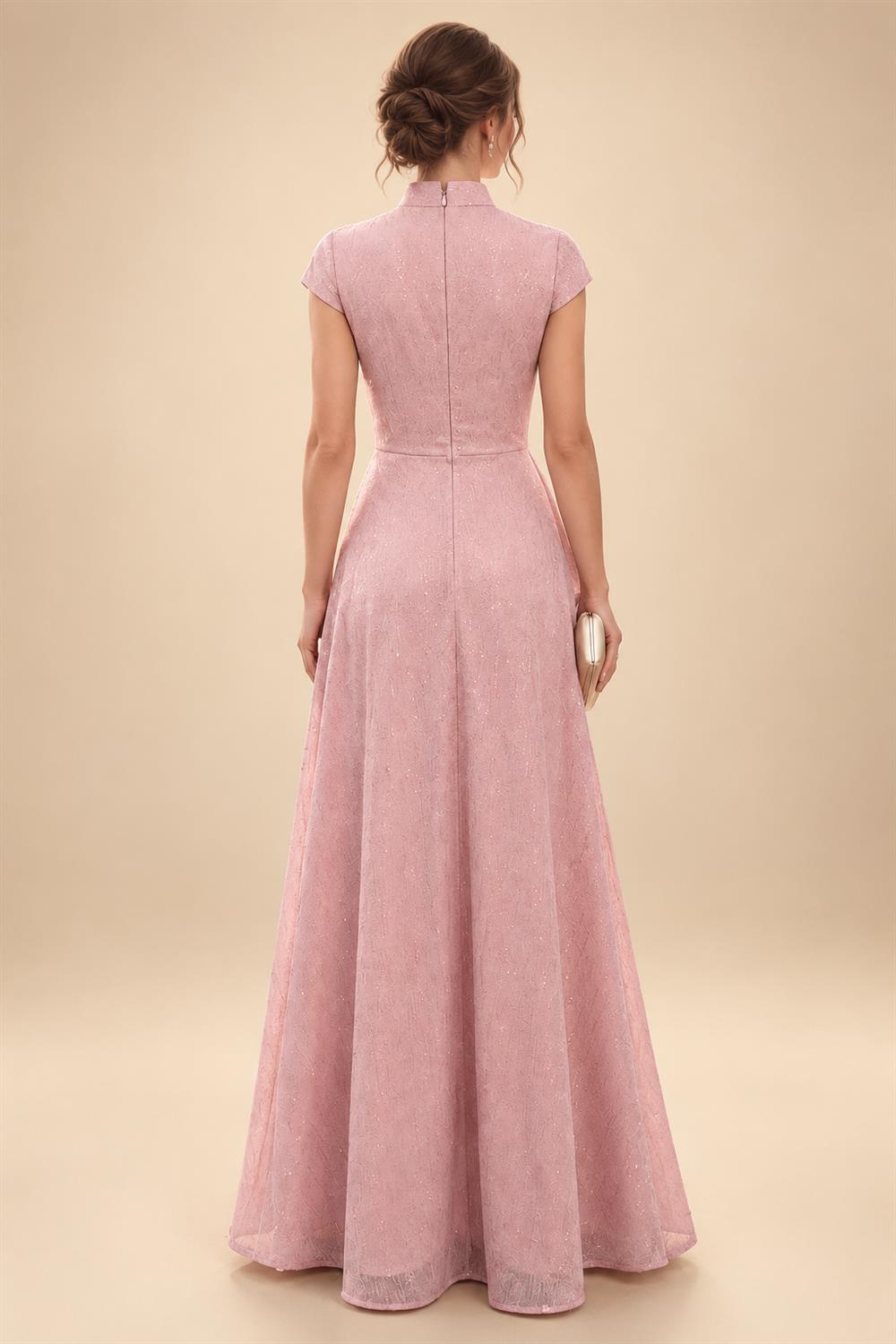 A-Line/Princess Sweetheart Chiffon Maxi Mother of the Bride & Groom Dresses with Lace Appliques & Ruched Bodice (SHI22501637)