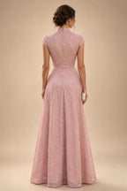 A-Line/Princess V-Neck Floral Print High-Low Mother of the Bride & Groom Dresses with Ruched Bodice (SHI22501569)