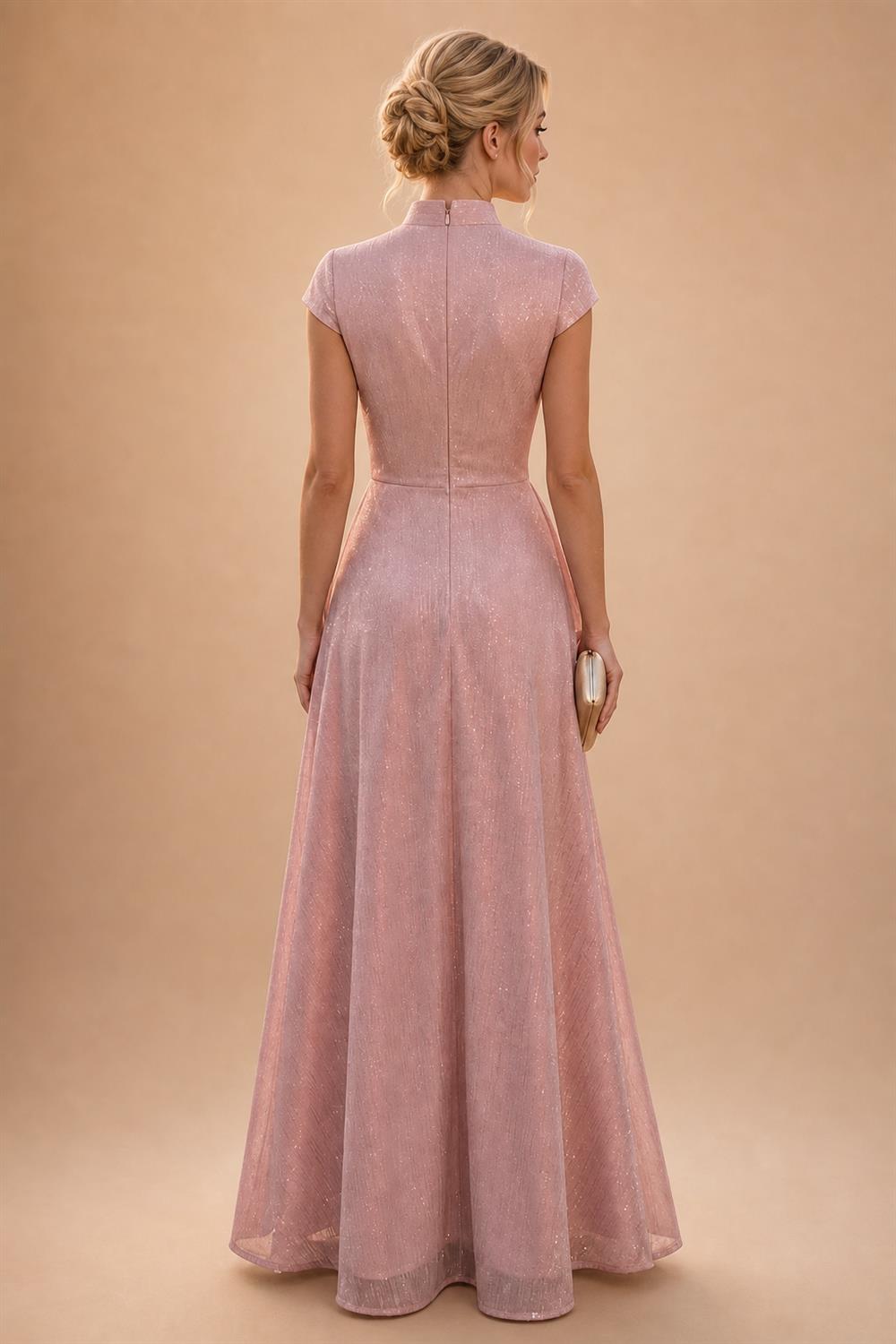 Floral Print A-Line/Princess Scoop Neck Floor-Length Mother of the Bride & Groom Dresses with Pockets (SHI22500916)