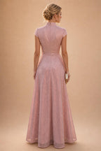 Floral Print A-Line/Princess Scoop Neck Floor-Length Mother of the Bride & Groom Dresses with Pockets (SHI22500916)
