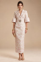 Two-Piece Mermaid Long Sleeve Floor-Length Mother of the Bride Dresses with Blazer Jacket (SHIA22500213)