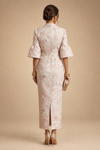 Two-Piece Mermaid Long Sleeve Floor-Length Mother of the Bride Dresses with Blazer Jacket (SHIA22500213)
