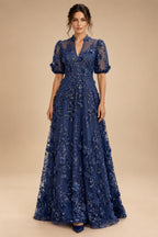 A-Line/Princess Scoop Neck Satin High-Low Mother of the Bride & Groom Dresses with Lace Appliques, Ruffles & Pleats (SHI22501633)