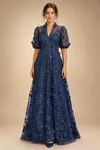 A-Line/Princess Scoop Neck Chiffon Floor-Length Mother of the Bride & Groom Dresses with Tiered Layers & Ruffles (SHI22501612)