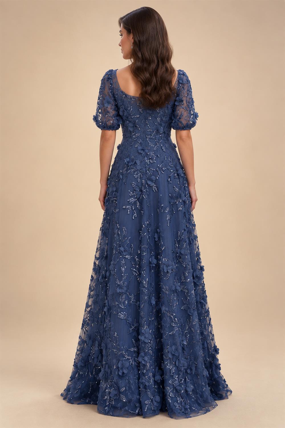 A-Line/Princess Sweetheart Chiffon Maxi Mother of the Bride & Groom Dresses with Lace Appliques & Ruched Bodice (SHI22501637)