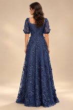 A-Line/Princess Scoop Neck Chiffon Floor-Length Mother of the Bride & Groom Dresses with Tiered Layers & Ruffles (SHI22501612)