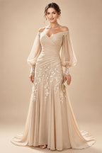 Scoop Neck Chiffon Floor-Length Mother of the Bride & Groom Jumpsuit with Lace Appliques (SHI22501558)