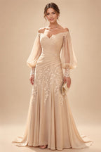 A-Line/Princess V-Neck Floral Print High-Low Mother of the Bride & Groom Dresses with Ruched Bodice (SHI22501569)