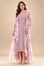 Sheath/Column Scoop Neck Lace Appliques Maxi Mother of the Bride & Groom Dresses with Ruched Waist & Sequin (SHI22501632)