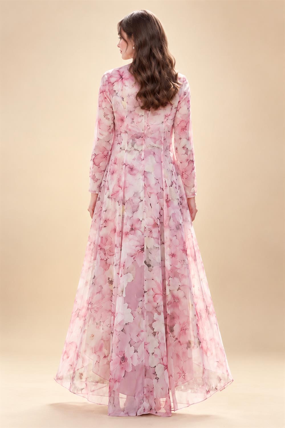 A-Line/Princess Off Shoulder Chiffon Maxi Mother of the Bride & Groom Dresses with Lace Appliques, Rhinestone & Pleats (SHI22501655)