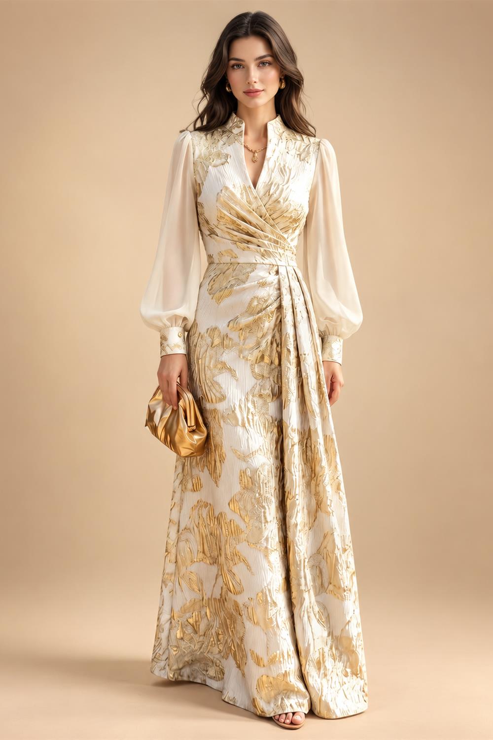 A-Line/Princess Scoop Neck Satin High-Low Mother of the Bride & Groom Dresses with Sequin Floral & Pleats (SHI22501631)