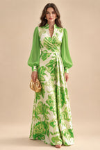A-Line/Princess Scoop Neck Jacquard Floor-Length Mother of the Bride & Groom Dresses with Ruched Waist (SHI22501615)