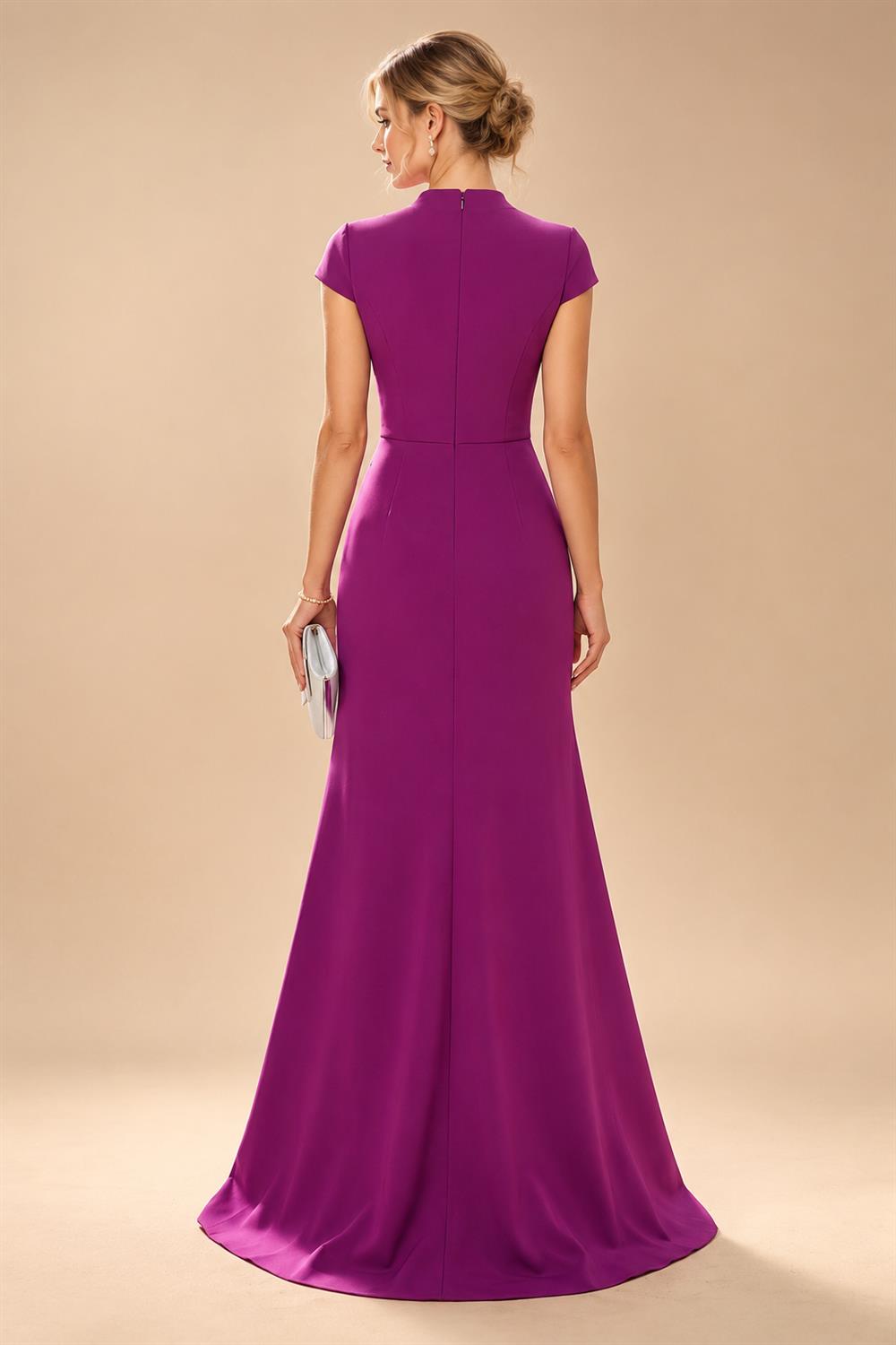 A-Line/Princess V-Neck Chiffon Floor-Length Mother of the Bride & Groom Dresses with Lace Appliques & Pleats (SHI22501670)