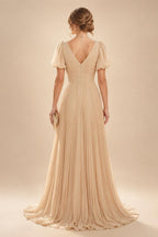 Scoop Neck Chiffon Floor-Length Mother of the Bride & Groom Jumpsuit with Lace Appliques (SHI22501558)