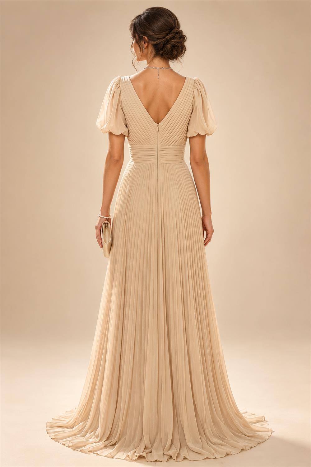 A-Line/Princess V-Neck Floral Print High-Low Mother of the Bride & Groom Dresses with Ruched Bodice (SHI22501569)