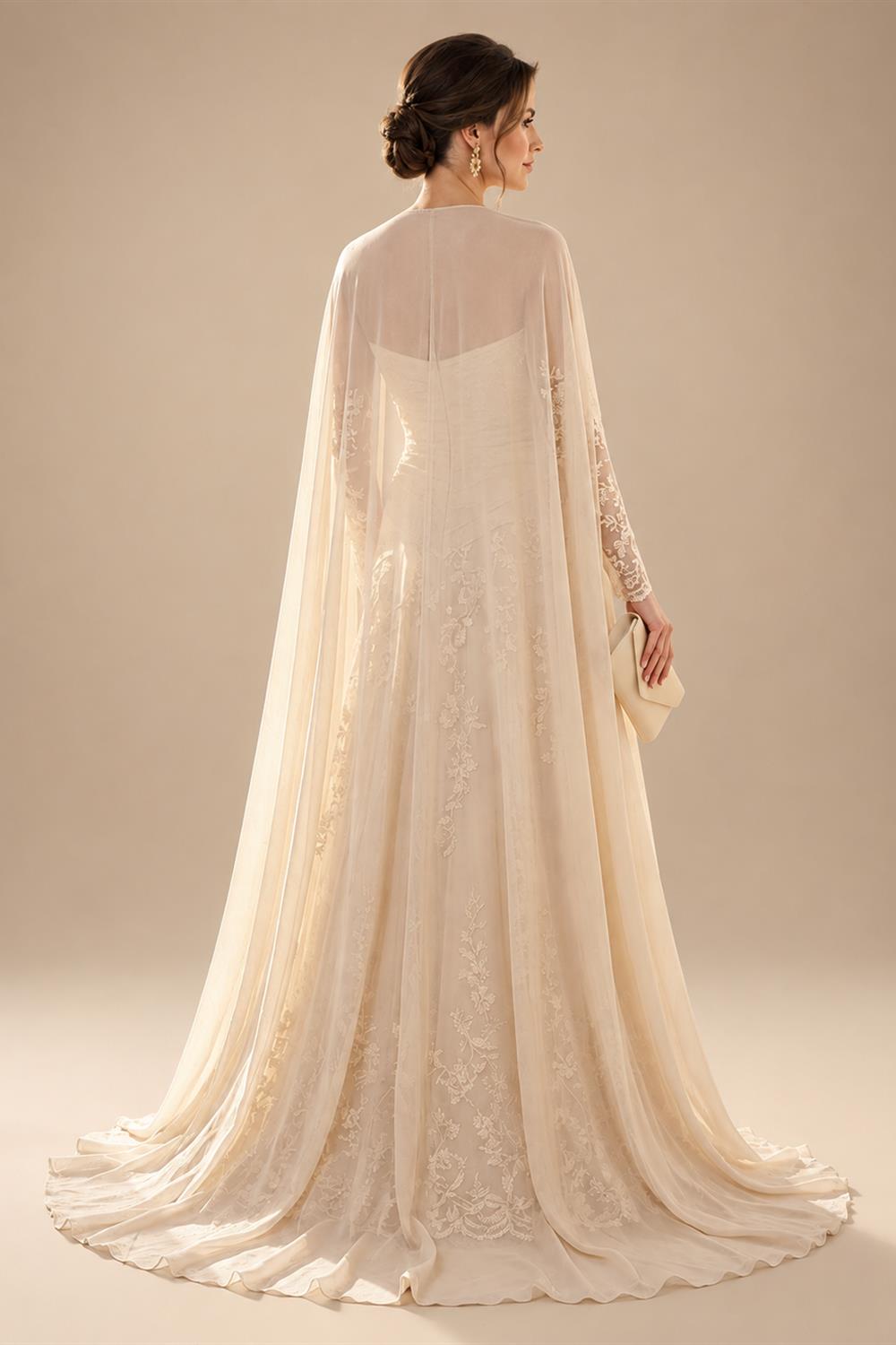 A-Line/Princess Strapless Lace Appliques Floor-Length Mother of the Bride & Groom Dresses with Pleats, Ruched Waist & Sweep Train (SHI22501664)