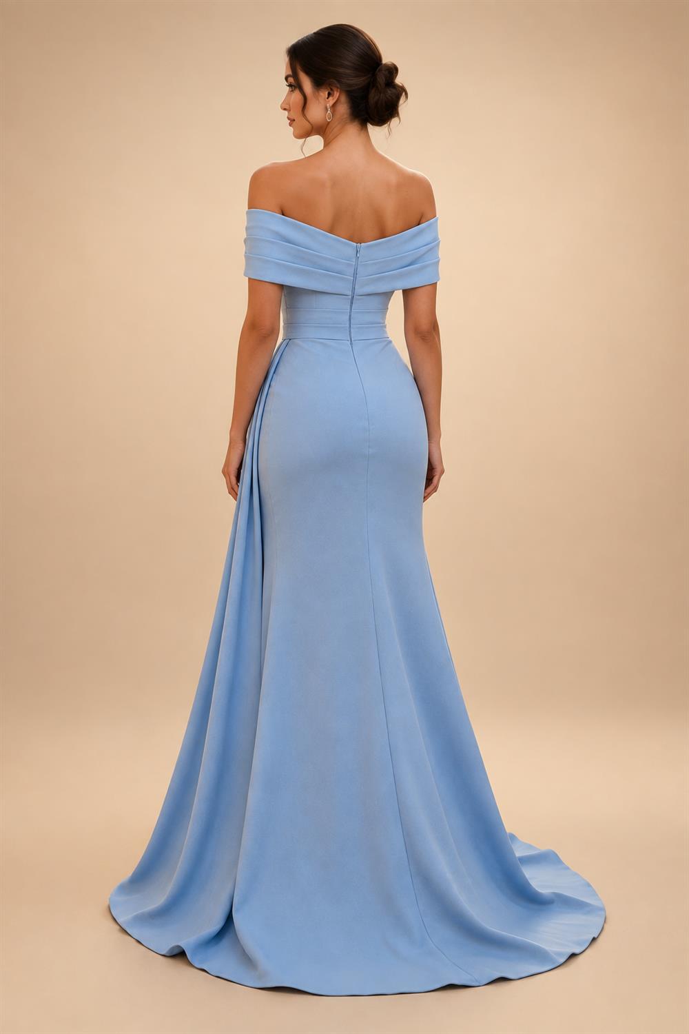 Sheath/Column Off Shoulder Chiffon Floor-Length Mother of the Bride & Groom Dresses with Lace Appliques (SHI22501551)