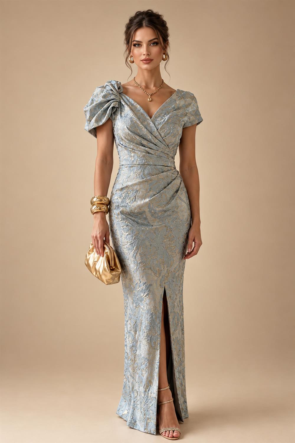 A-Line/Princess Strapless Jacquard Mini Homecoming Dresses with Bow & Pearls (SHI22370552)