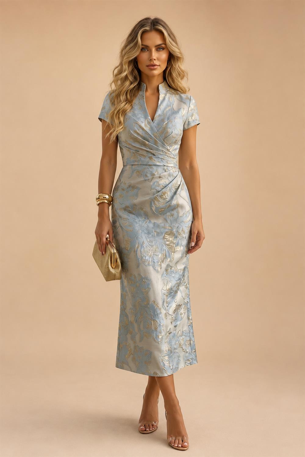 A-Line/Princess Off Shoulder Chiffon Floor-Length Mother of the Bride & Groom Dresses with Lace Appliques & Pleats (SHI22501566)