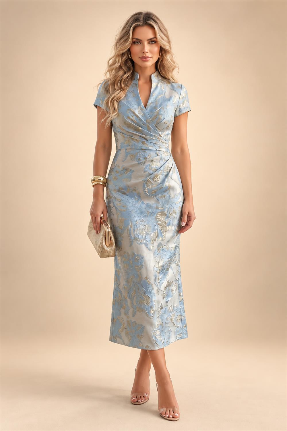 A-Line/Princess Scoop Neck Satin High-Low Mother of the Bride & Groom Dresses with Lace Appliques, Ruffles & Pleats (SHI22501633)